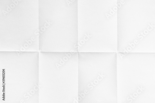 white sheet of paper folded