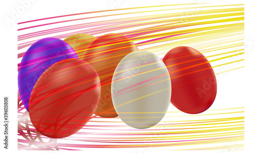dyed Easter eggs