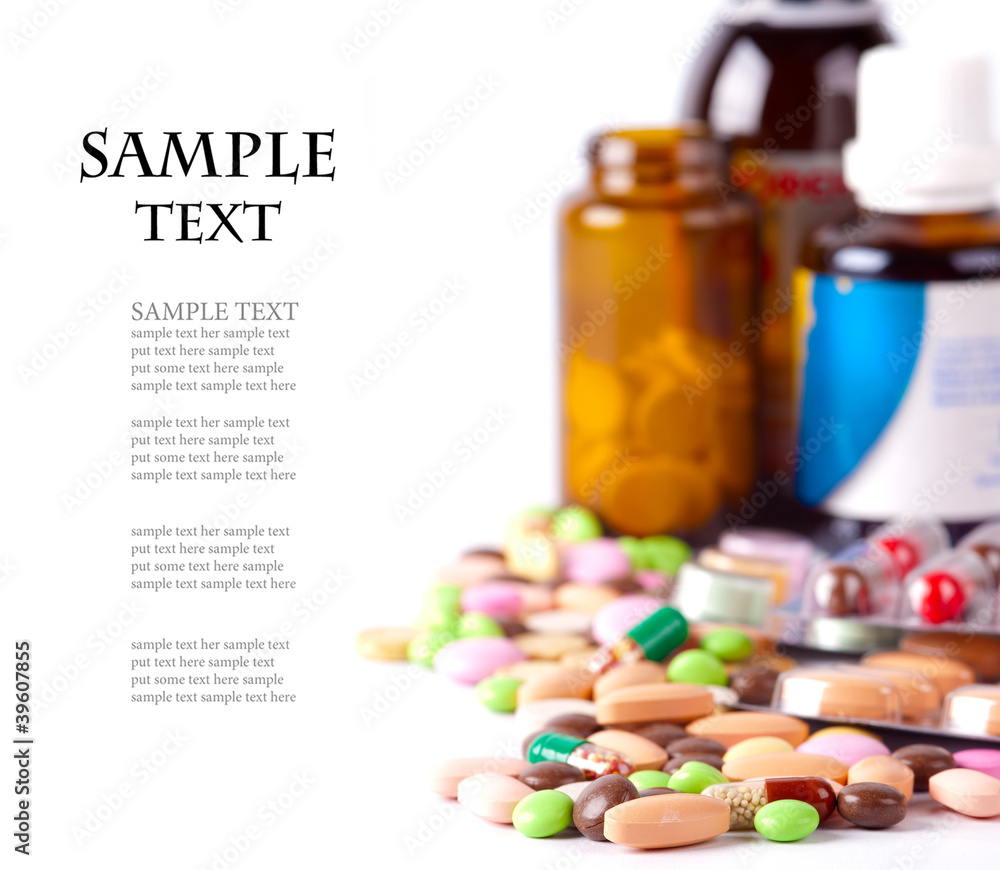 heap of colorful pills heap of colorful pills