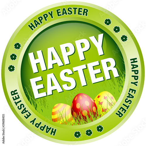 Button Happy Easter Eggs