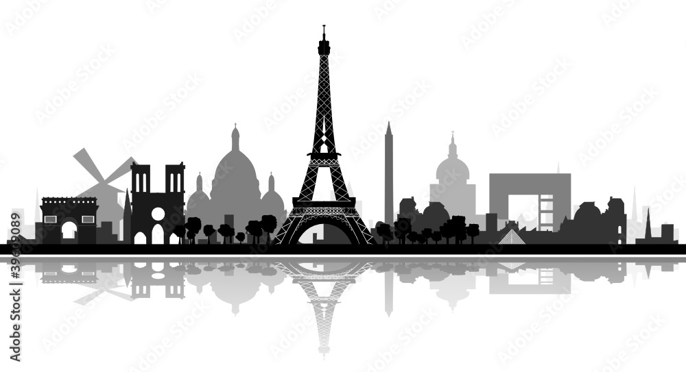 Skyline Paris detailliert