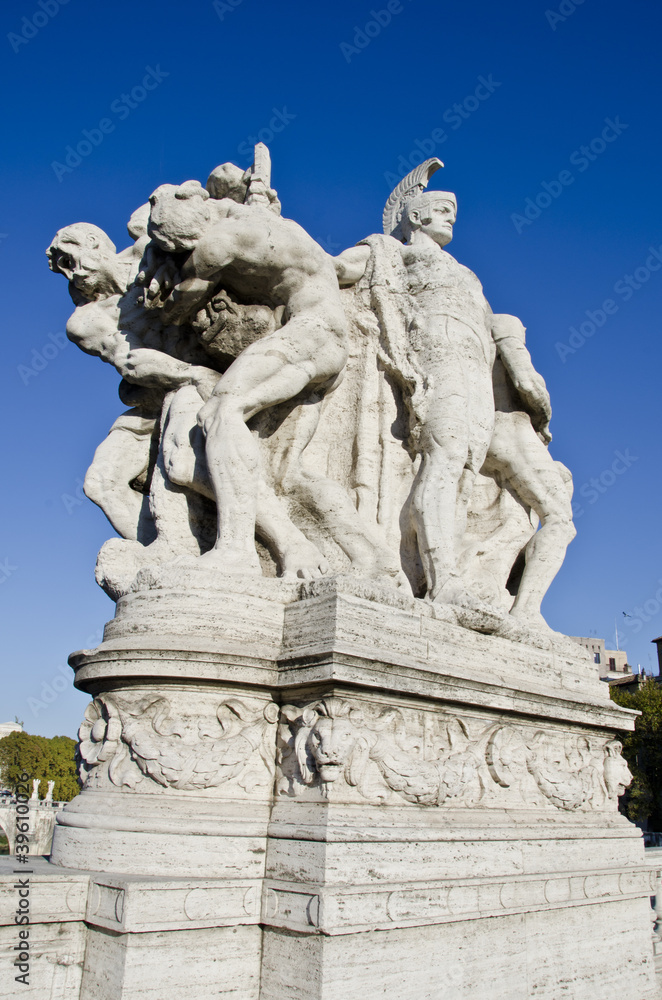 Fototapeta premium Ponte Vittorio Emanuelle in Rome