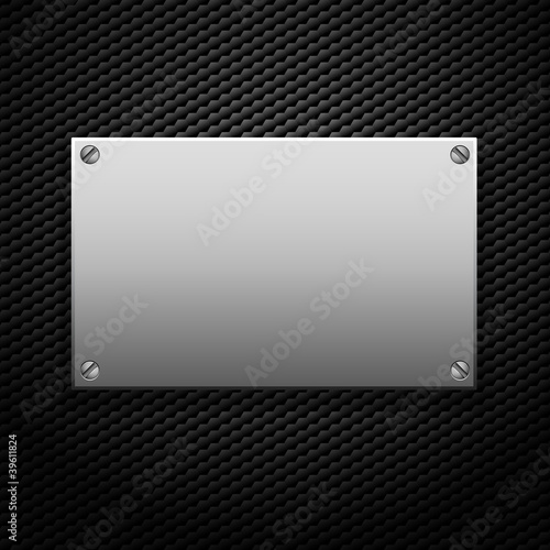 metallic plaque for signage