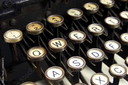 Typewriter close-up