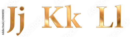 Goldene Buchstaben