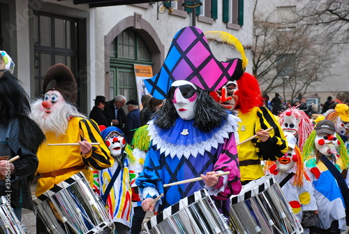 Colourful Masks, Riehen Carnival, Switzerland