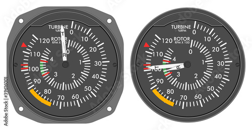 Aircraft indicators 4 - 480B dashboard set