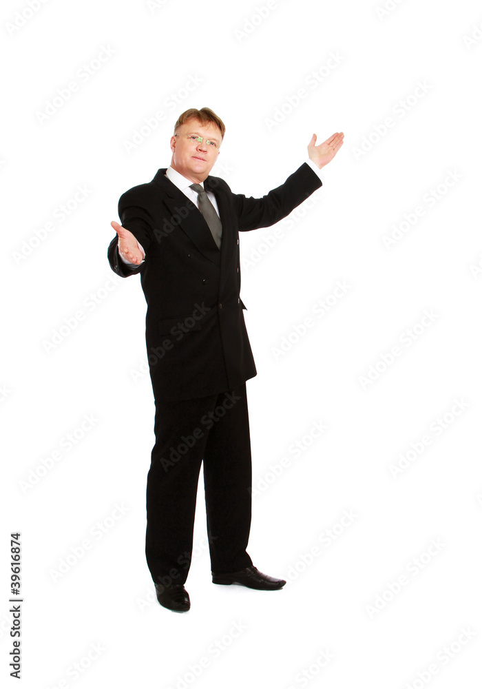 A full-length portrait of a successful businessman A full-length portrait of a successful businessman
