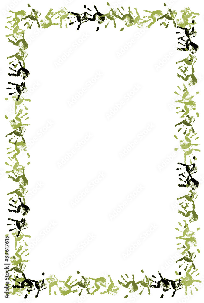 Hand print frame Hand print frame