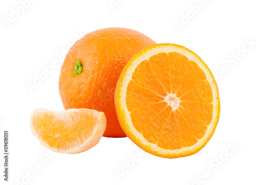 Orange with segments.