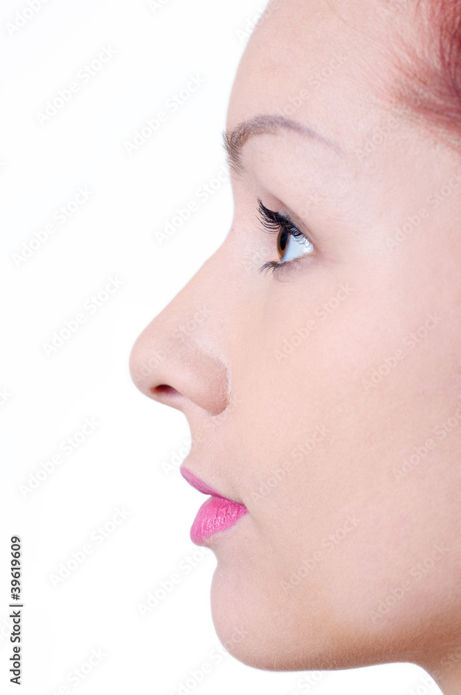 Beauty face in profile