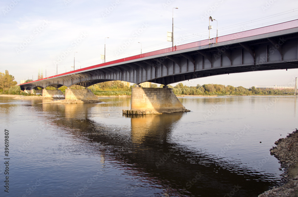 Wisla bridge in Warsaw Wisla bridge in Warsaw