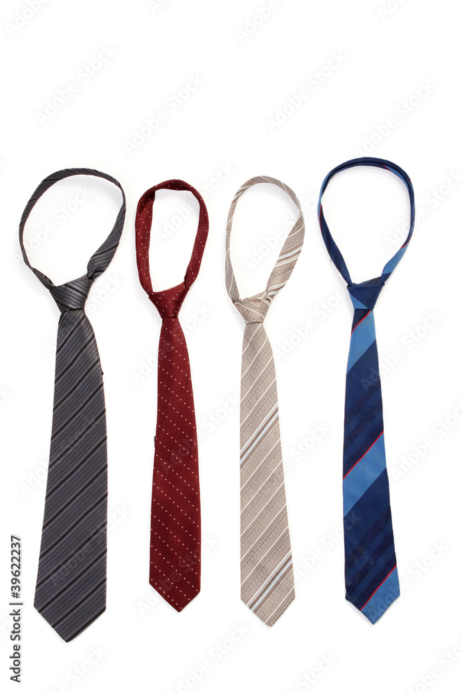 ties isolated on white ties isolated on white