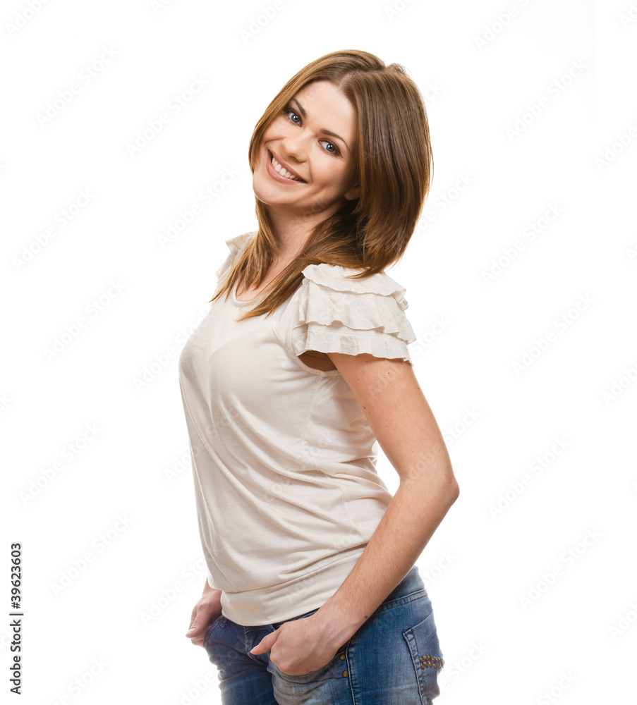 Portrait of happy woman Portrait of happy woman