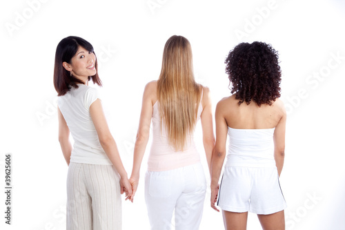 Multiethnic Woman Holding Hand
