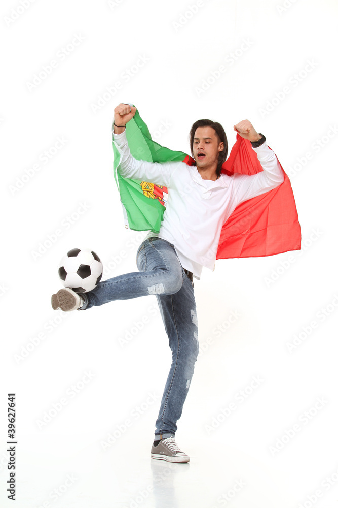 Fototapeta premium Fußball Fan