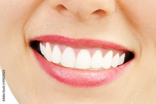 Smiling woman with great healthy white teeth