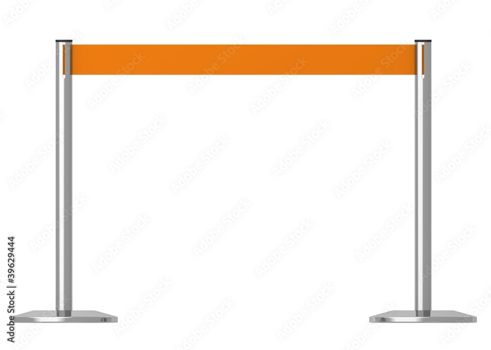 Obraz premium 3d render of stand barrier