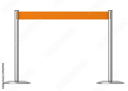 3d render of stand barrier