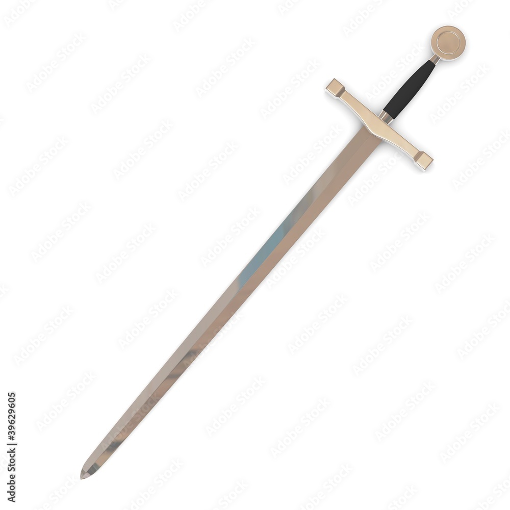 3d render of classic sword 3d render of classic sword
