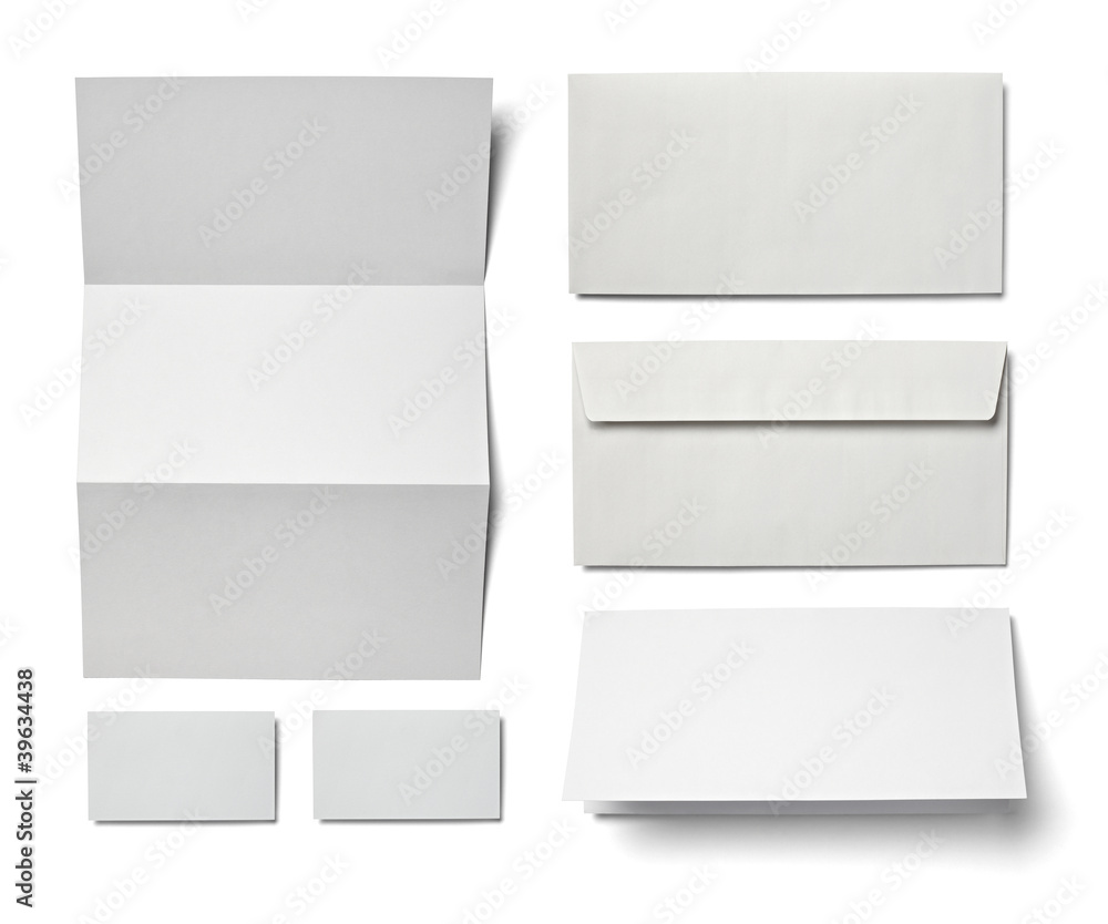 leaflet letter business card white blank paper template leaflet letter business card white blank paper template