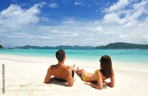 Couple on a beach