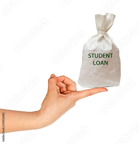 Bag with student loan