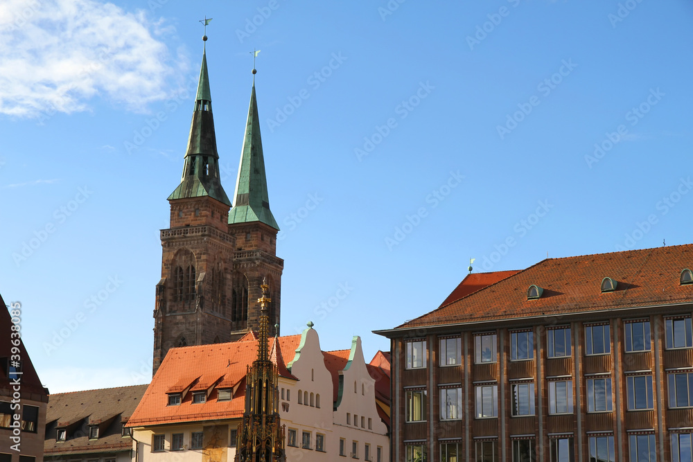 Fototapeta premium Historische Architektur in Nürnberg