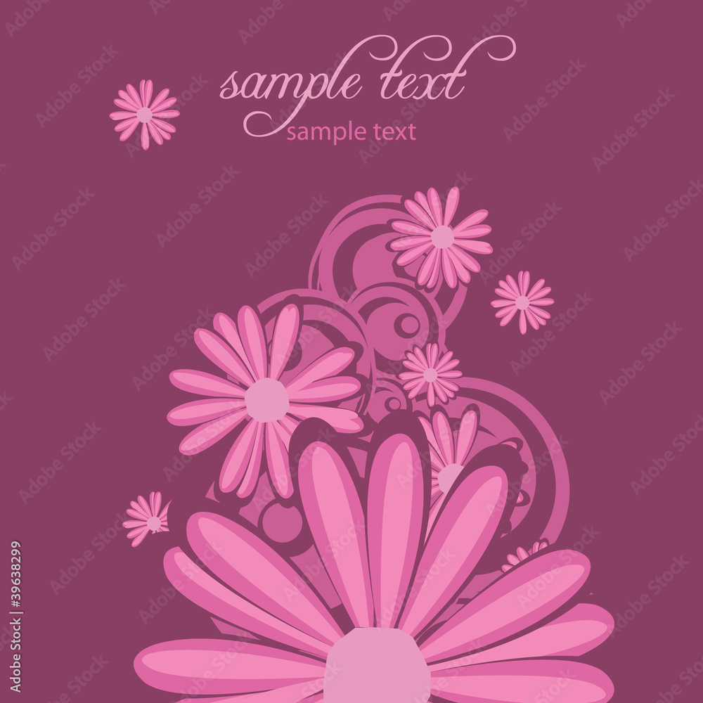 abstract background with flowers abstract background with flowers