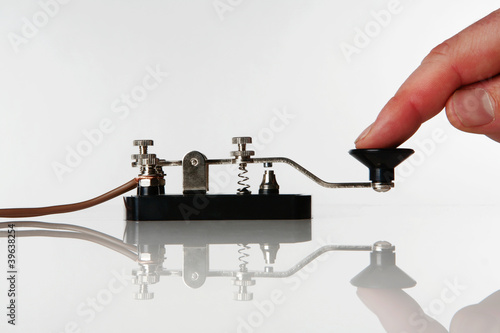 Obraz na płótnie morse code w salonie