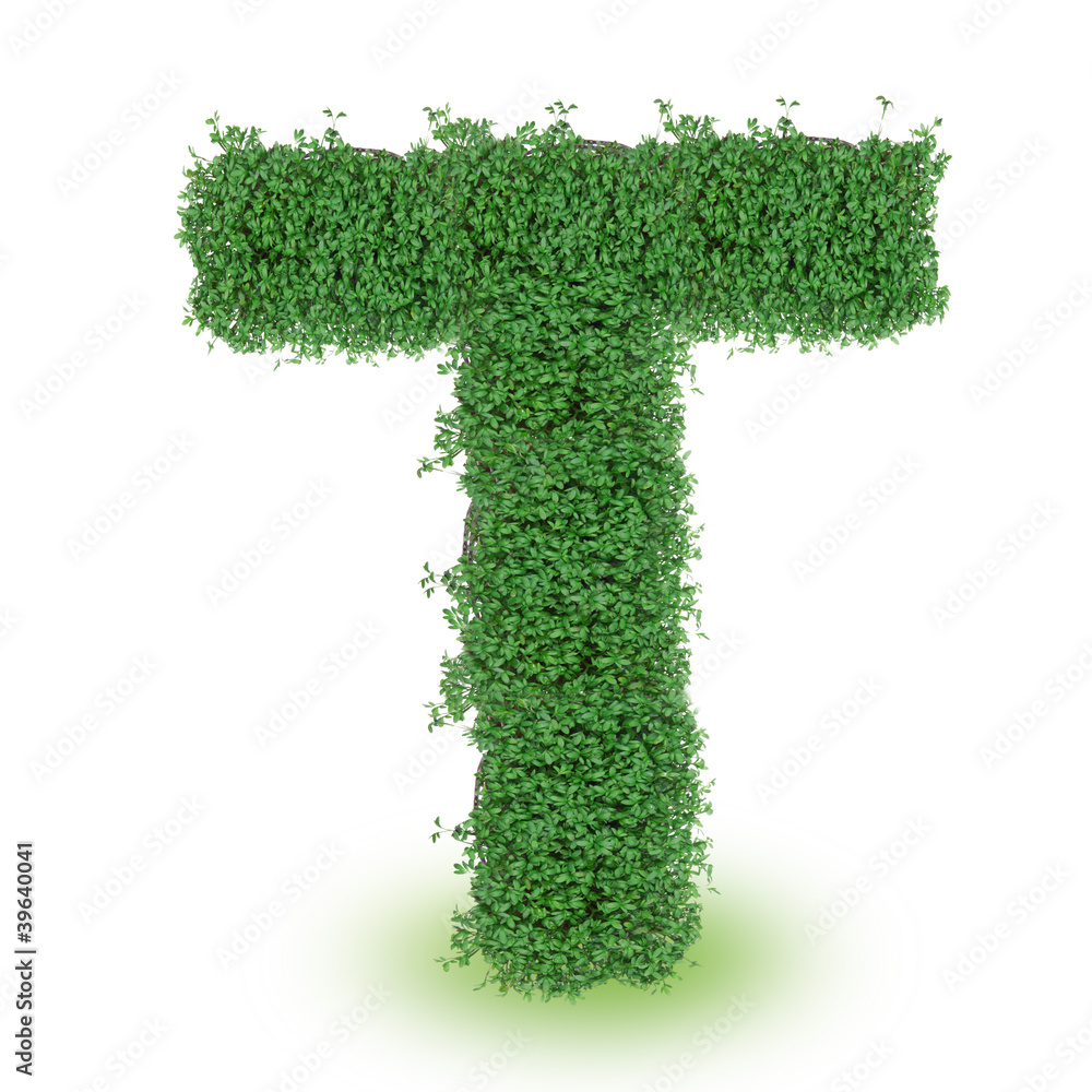 Green alphabet letter Green alphabet letter