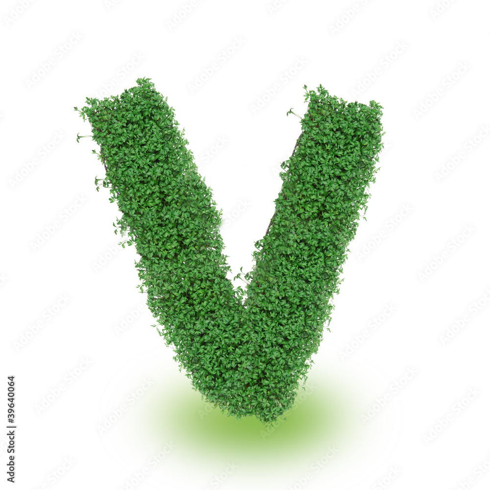 Green alphabet letter Green alphabet letter