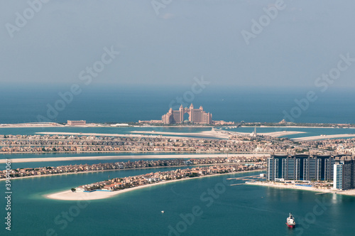 artificial island Palm Jumeirah and Atlantis hotel, Dubai, UAE