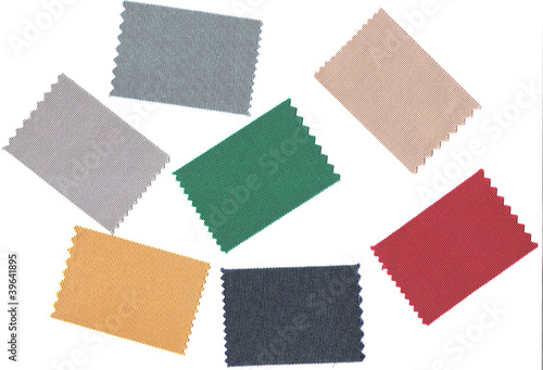 Foto Echantillons de tissus de couleurs.