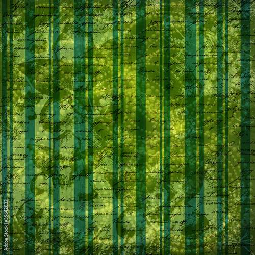 Grunge green background with ancient ornament for st Patrick