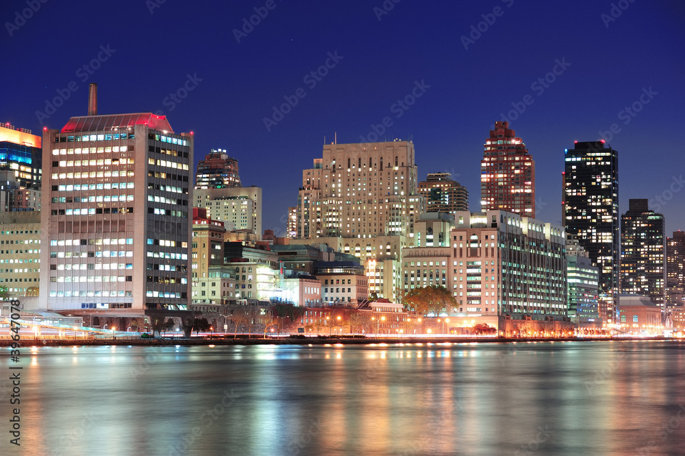 Fototapeta premium New York City Manhattan midtown skyline