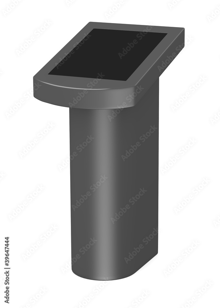 3d render of terminal with screen 3d render of terminal with screen