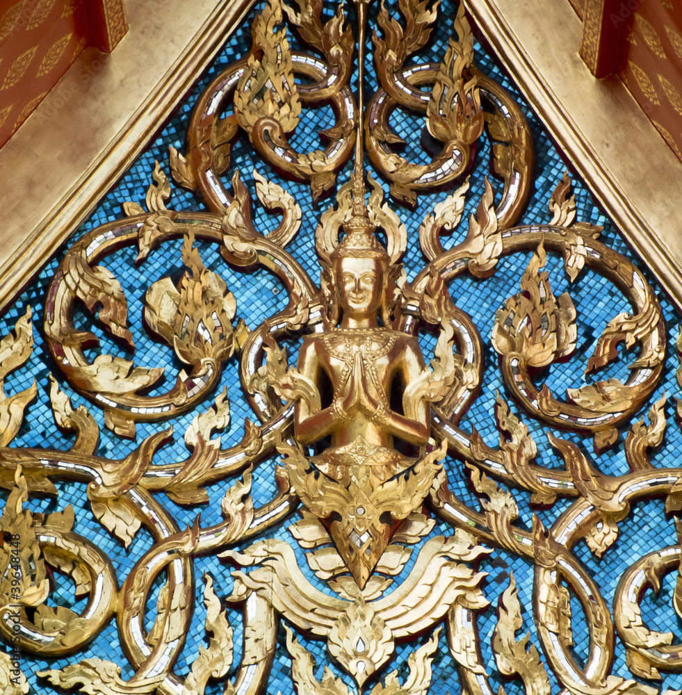Thai art in temple