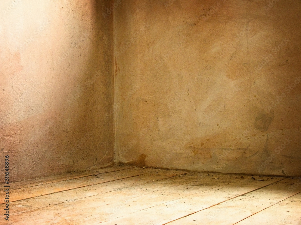 Corner of grunge interior Corner of grunge interior