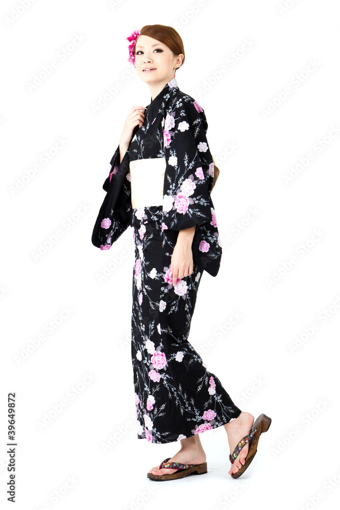 Beautiful young woman In the kimono Beautiful young woman In the kimono