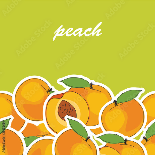 peach background