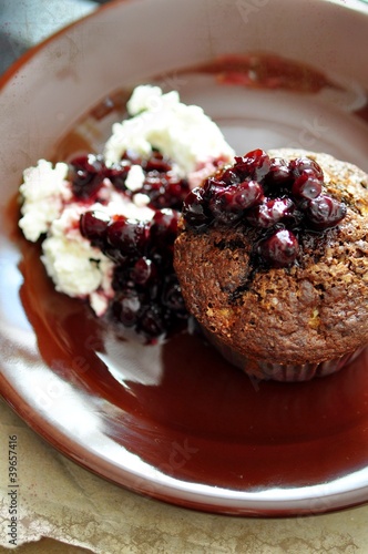 Obraz na plátně cupcakes muffiny z konfiturą