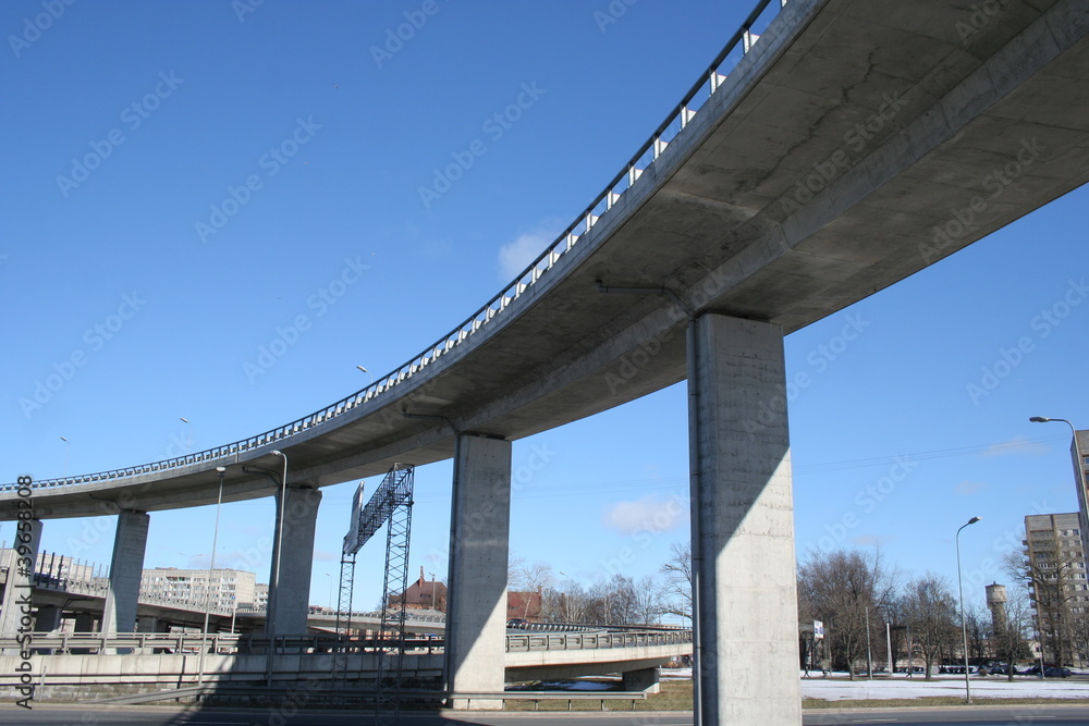viaduct to south bridge - obrazy, fototapety, plakaty 