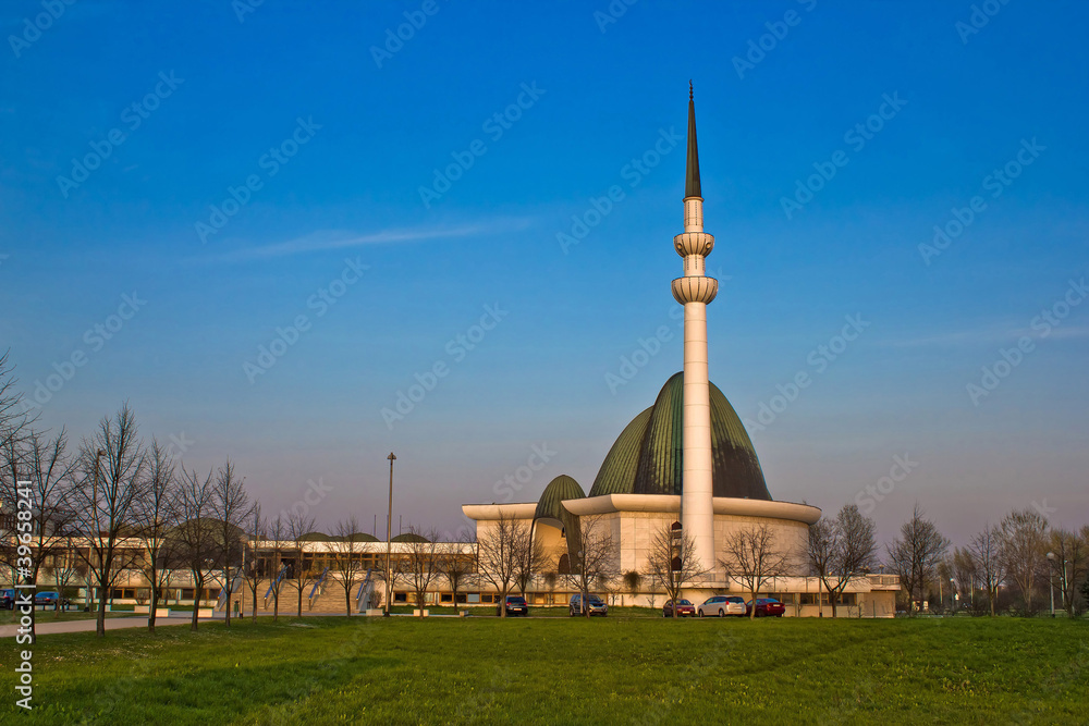 Capital of Croatia Zagreb mosque