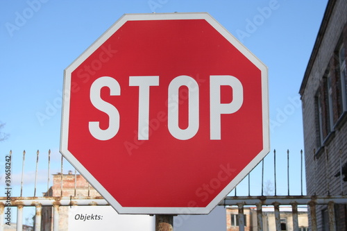 STOP road sign photo