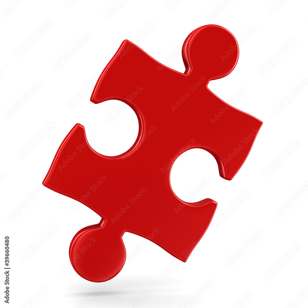 Puzzle on white background. Isolated 3D image Puzzle on white background. Isolated 3D image