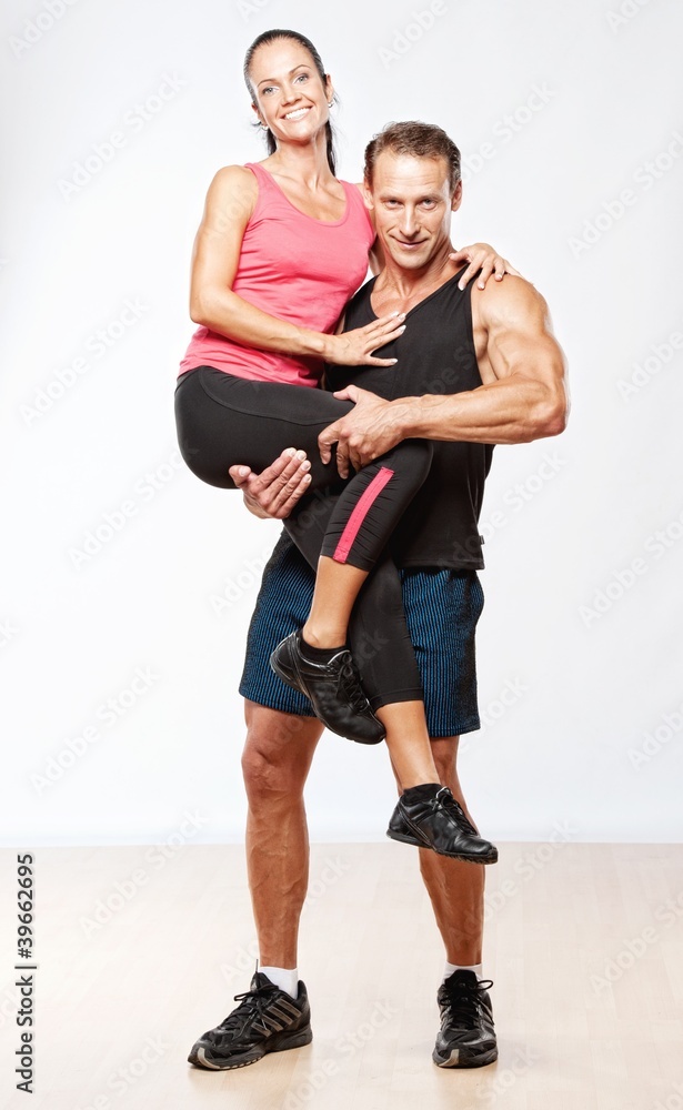 Beautiful athletic couple. Beautiful athletic couple.