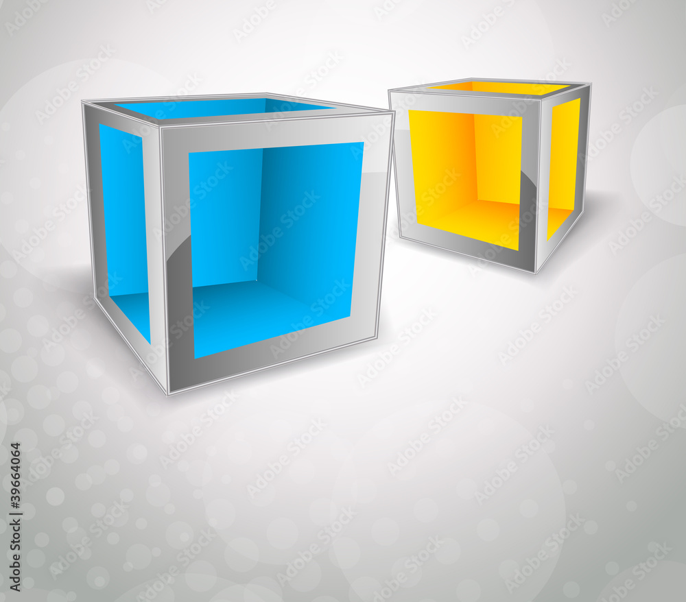 Background with cubes