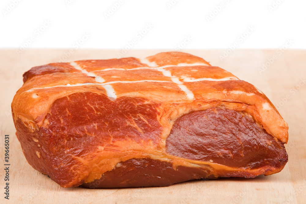 Fototapeta premium frisch geräucherter Schinkenspeck