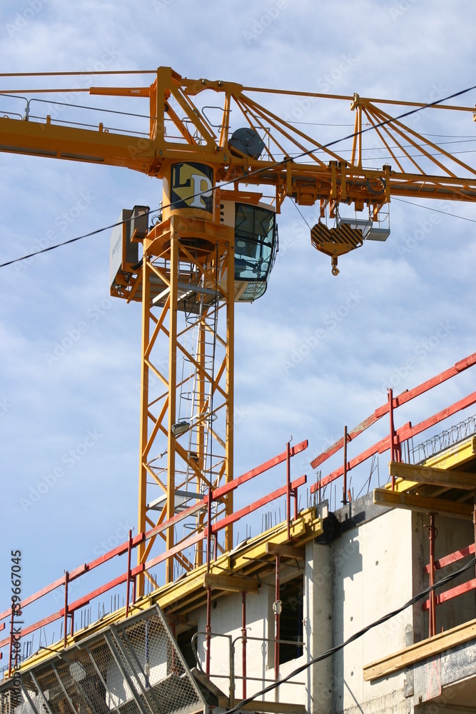 Grue et constructrion de bâtiment